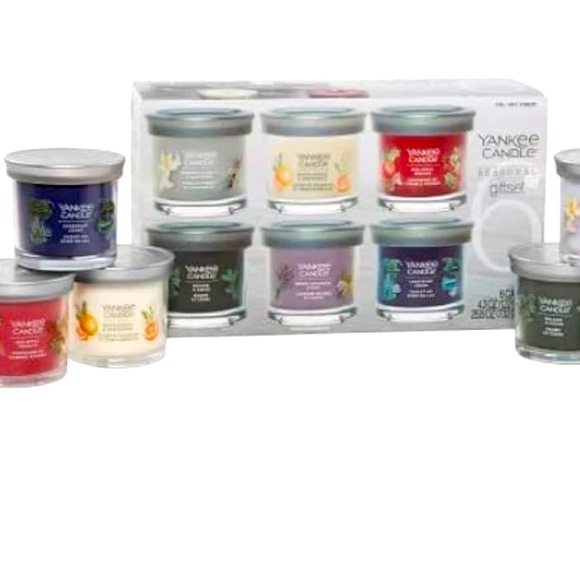 NIB-Yankee Candle Variety 6 Premium Soy Wax Blended Scented Candles, 4.3 oz Each - Picture 1 of 3